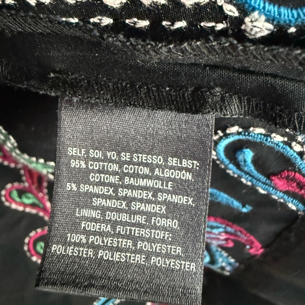 MAEVE from ANTHROPOLOGIE Black Dress with Vibrant Embroidery - Picture 8 of 10